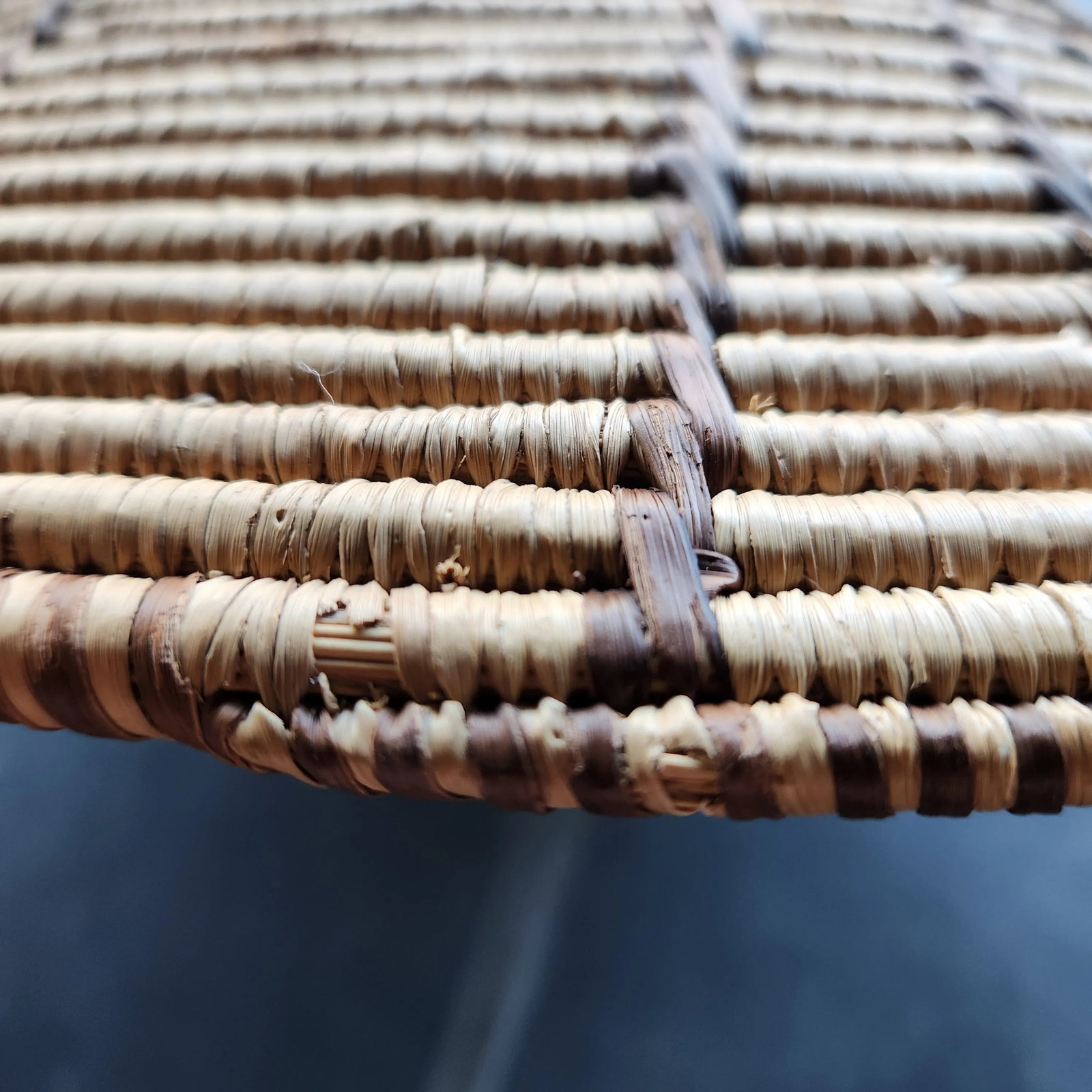 1960s Style Native American Handwoven Basket - 4