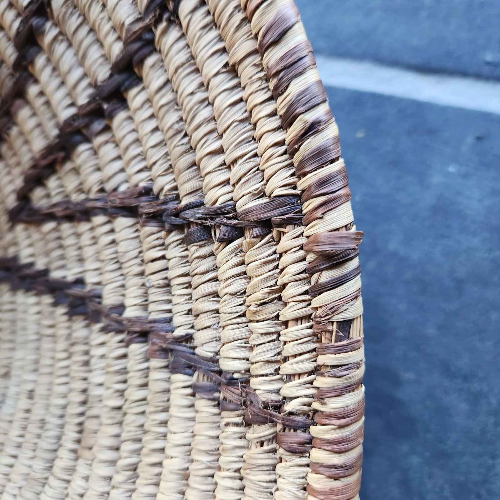 1960s Style Native American Handwoven Basket - 5