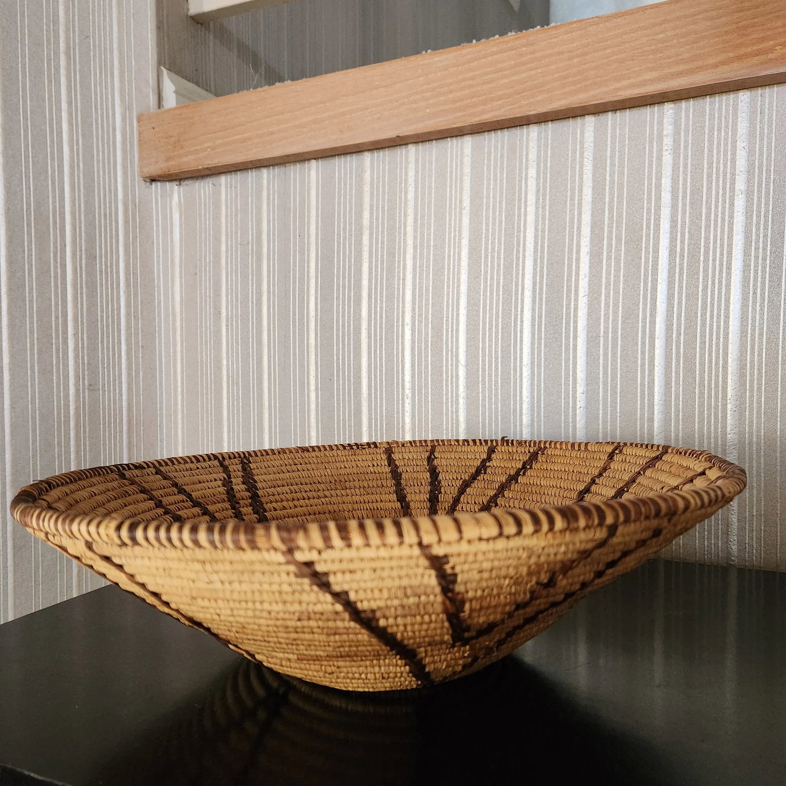1960s Style Native American Handwoven Basket - 6