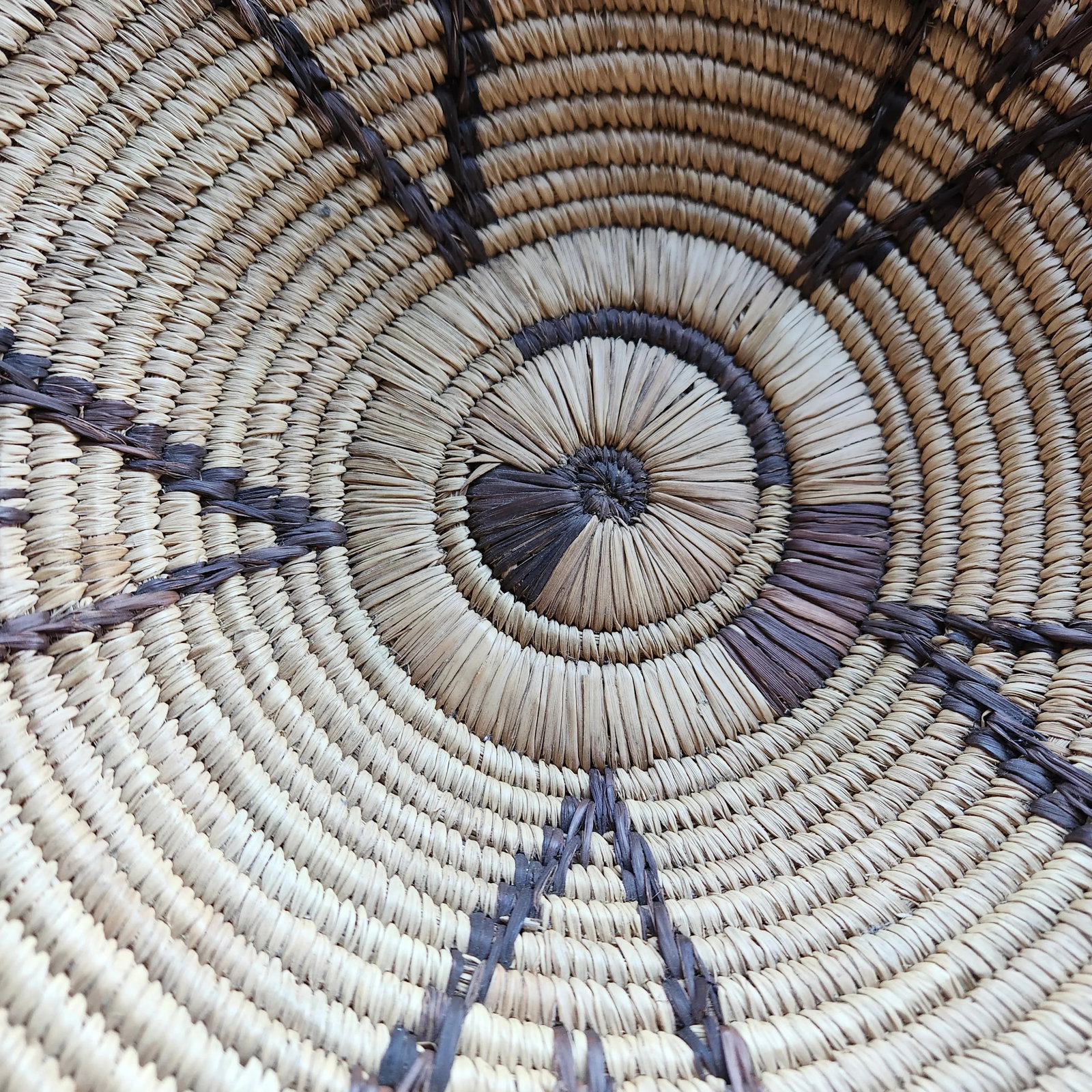1960s Style Native American Handwoven Basket - 8
