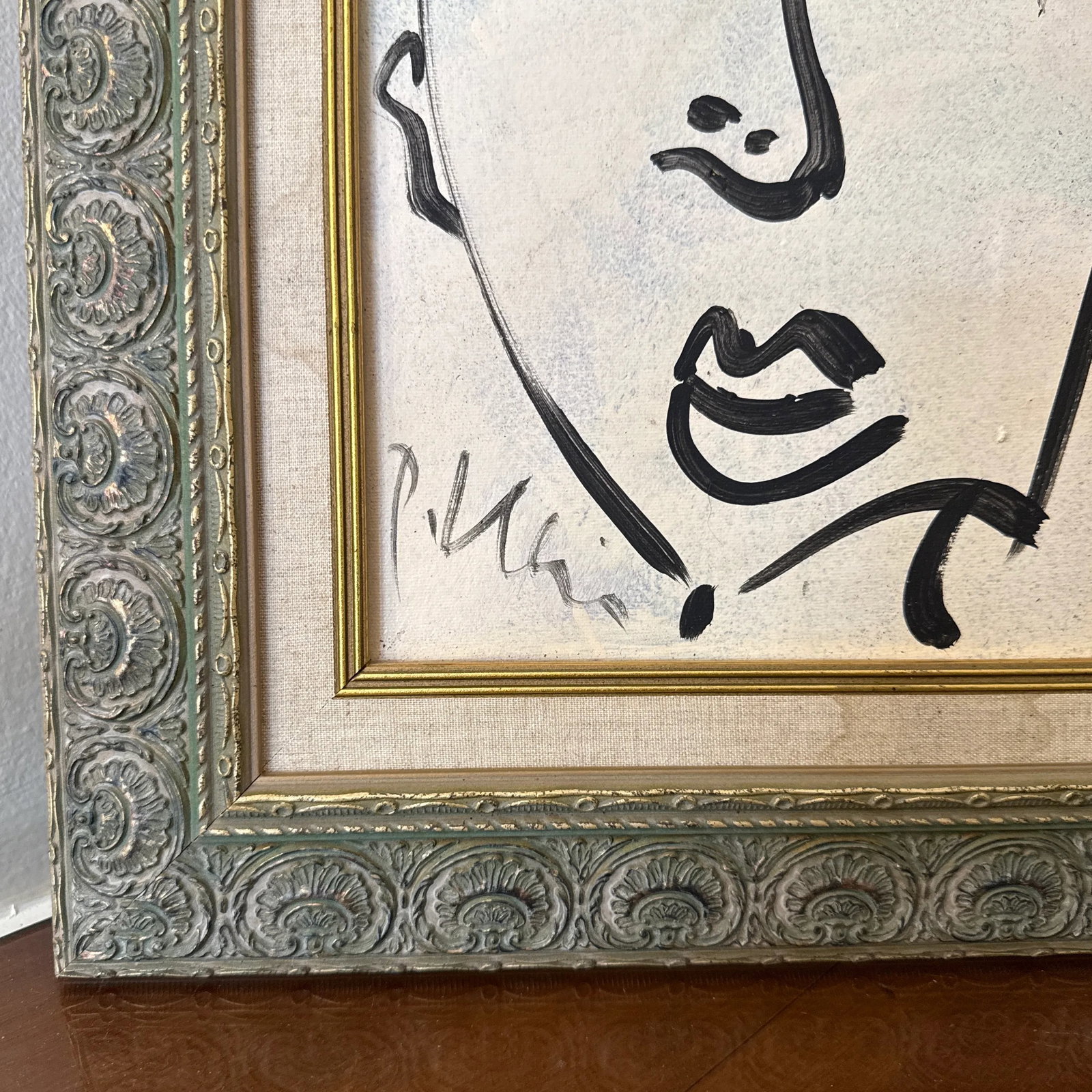 Peter Keil Original Black & White Abstract Portrait Painting - 4