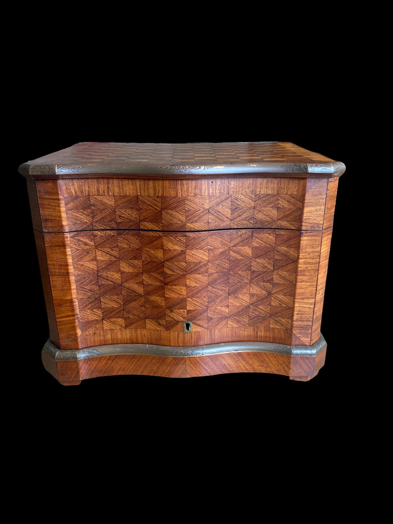 Late 19th Century French Napoleon III Marquetry Tantalus Cellarette Liquor Cabinet With Original Cry - 3