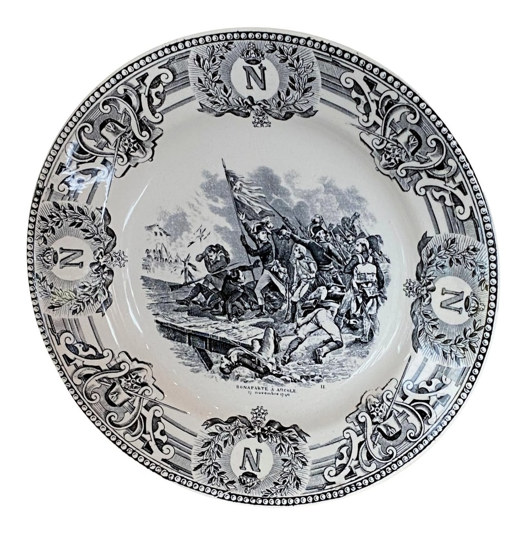 19th Century Boch Freres Napoleonic Plate (1 of 6)