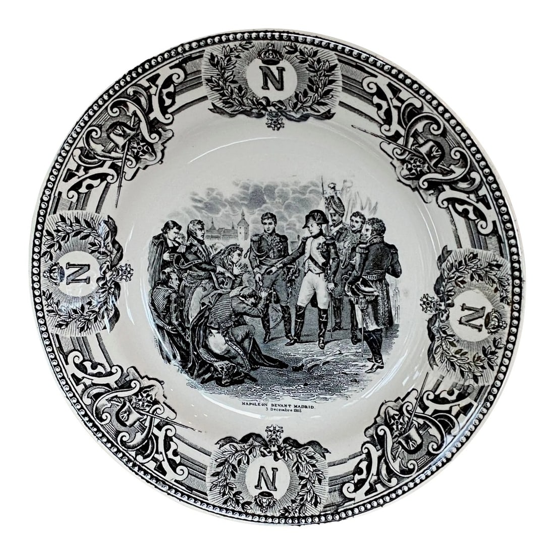 19th Century Boch Freres Napoleonic Plate (1 of 6)