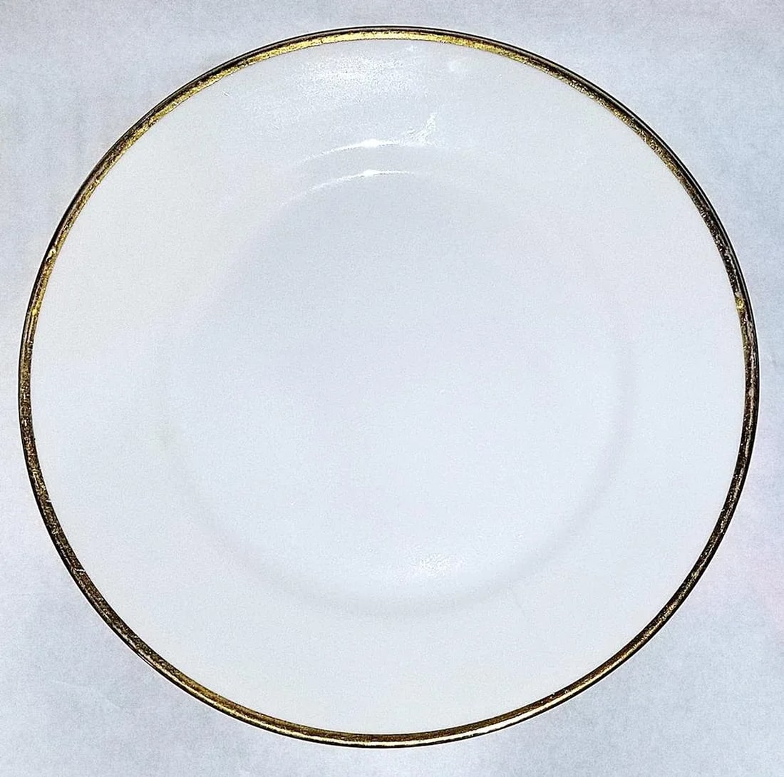 1950s Limoges Porcelain Salad Dessert Plates by M De M, Set of 10 - 2