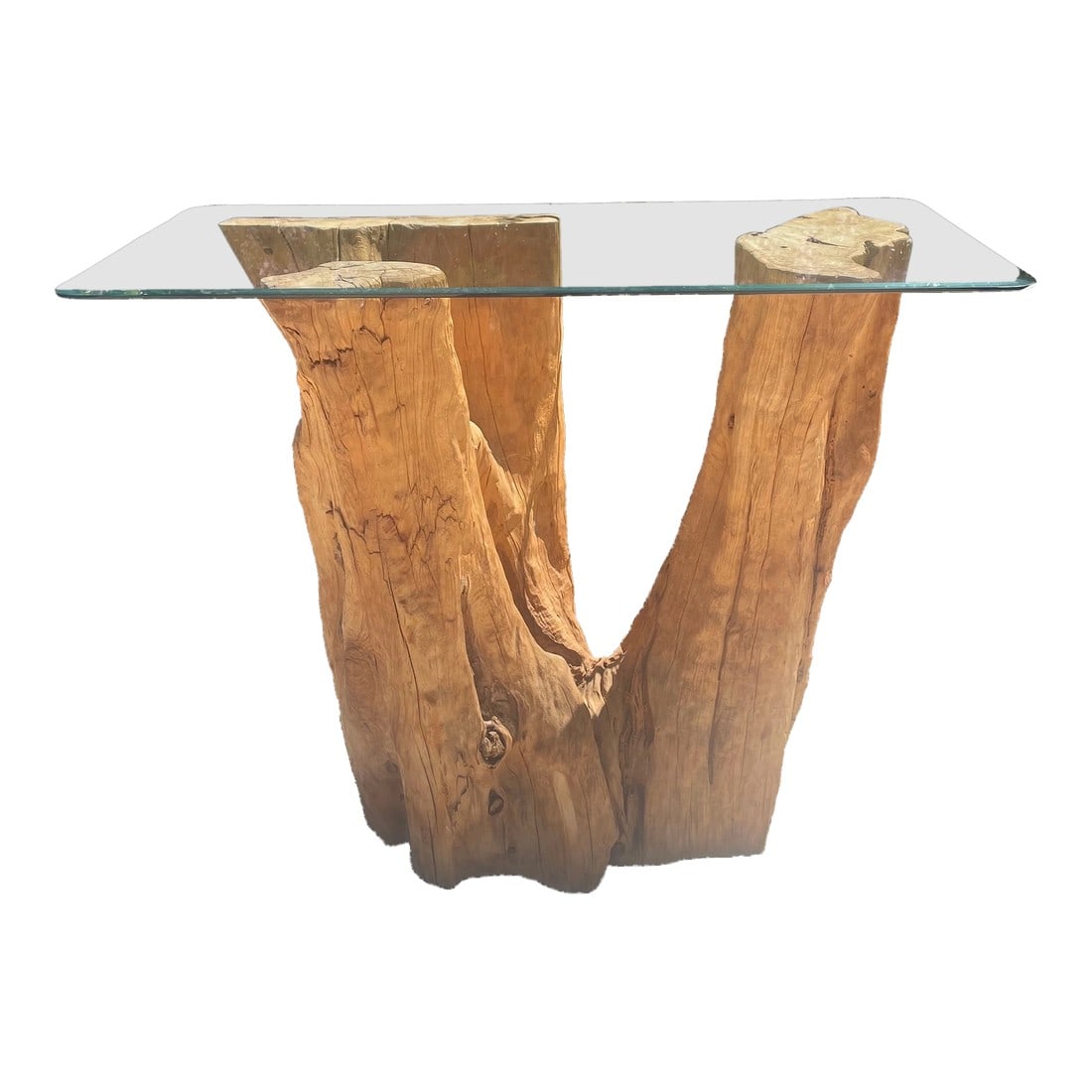 Biophilic Tree Trunk Console or Bar Height Table (1 of 8)