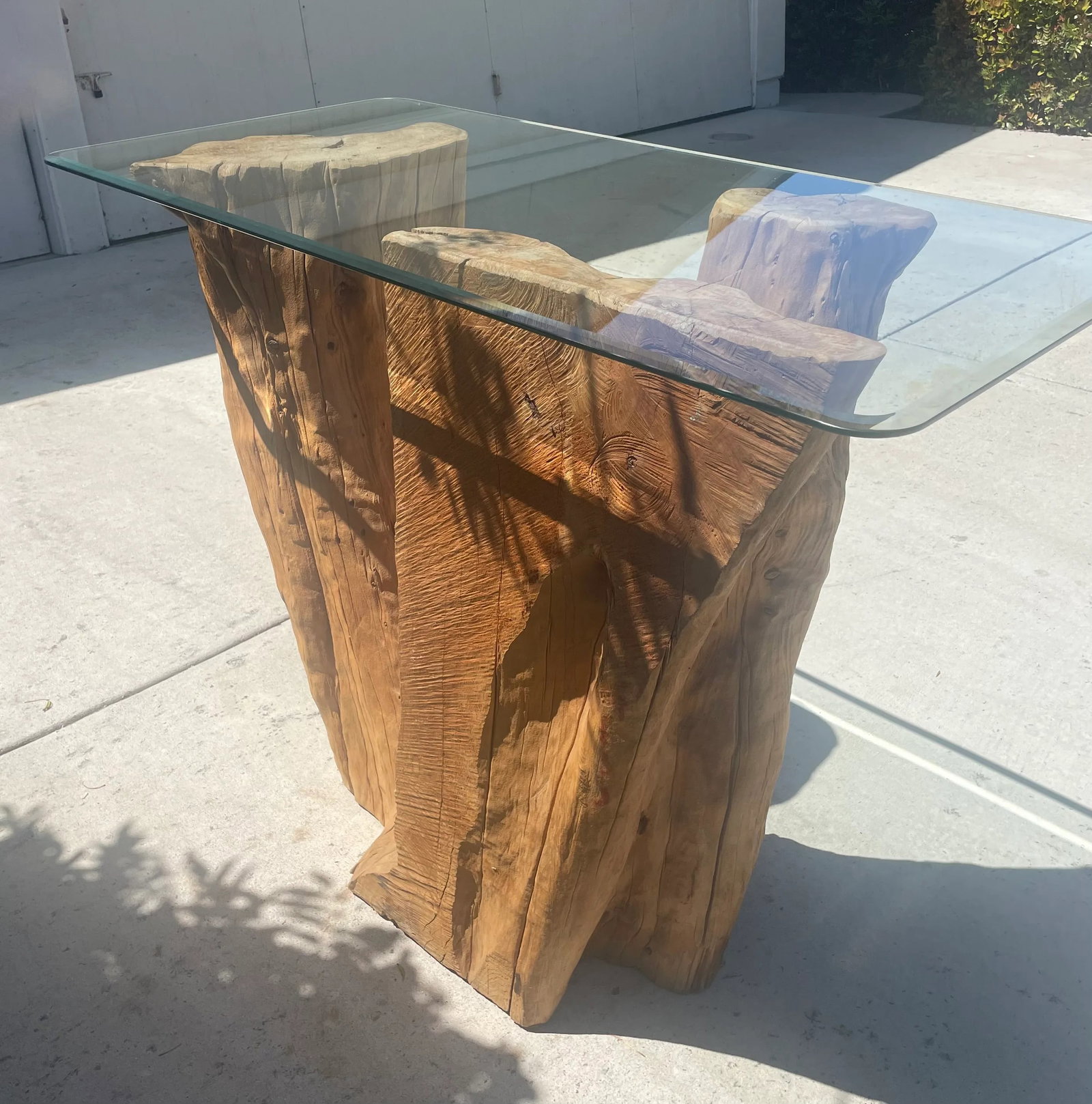 Biophilic Tree Trunk Console or Bar Height Table - 6
