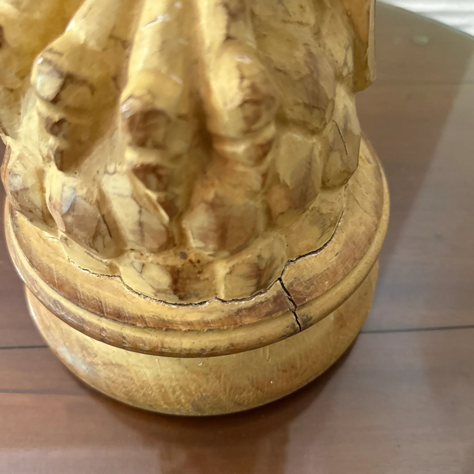 Vintage 1970 Hand Carved Owl Sculputure by Sarrid LTD - 10