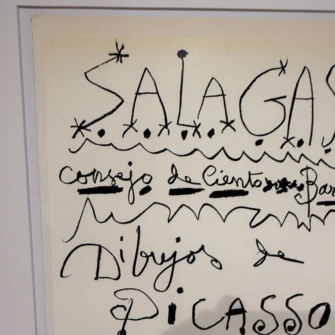 Picasso Poster Original Sala Gaspar 61 Dibujos De Picasso - 2