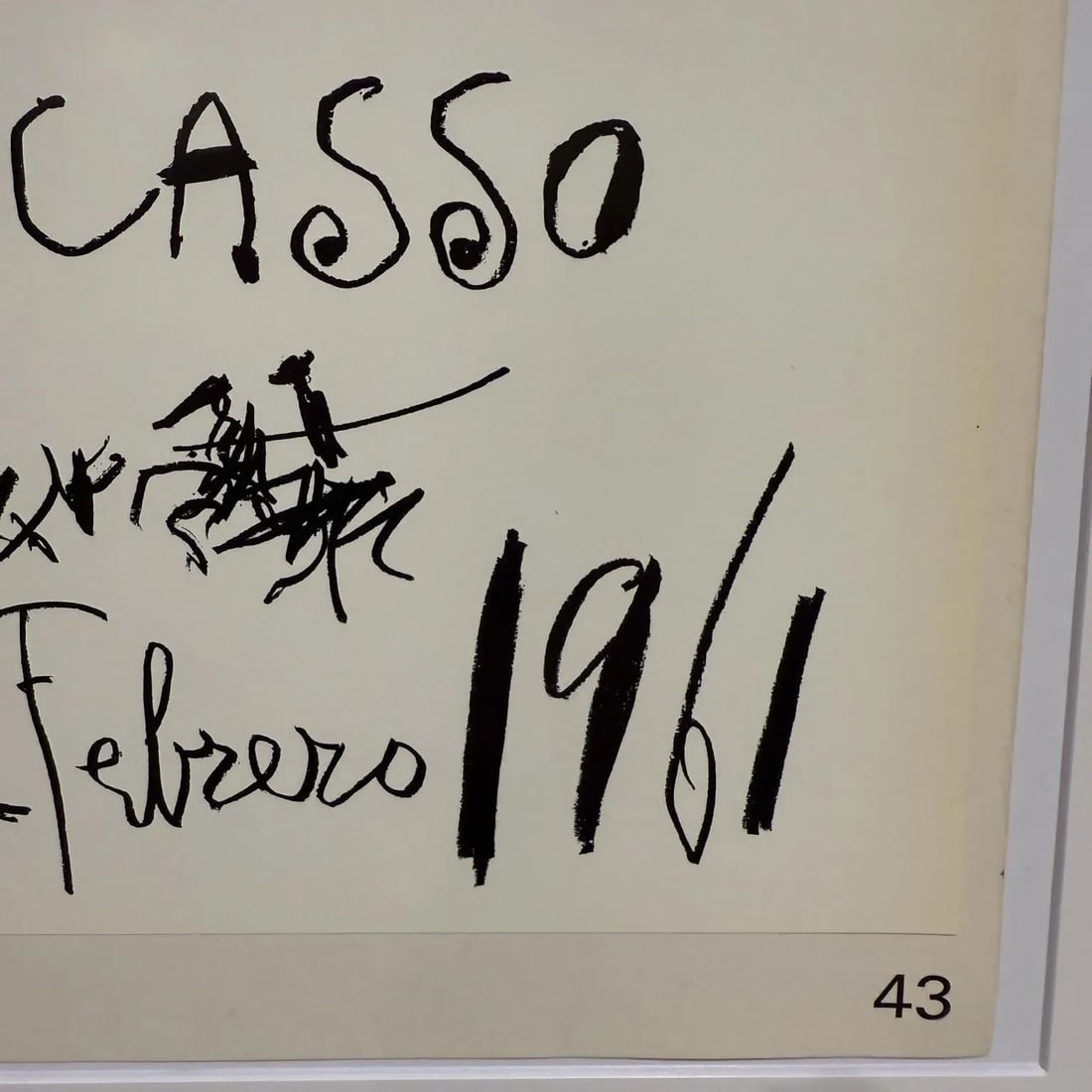 Picasso Poster Original Sala Gaspar 61 Dibujos De Picasso - 3