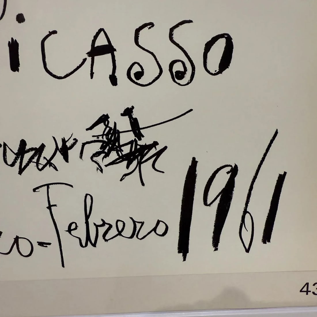 Picasso Poster Original Sala Gaspar 61 Dibujos De Picasso - 7
