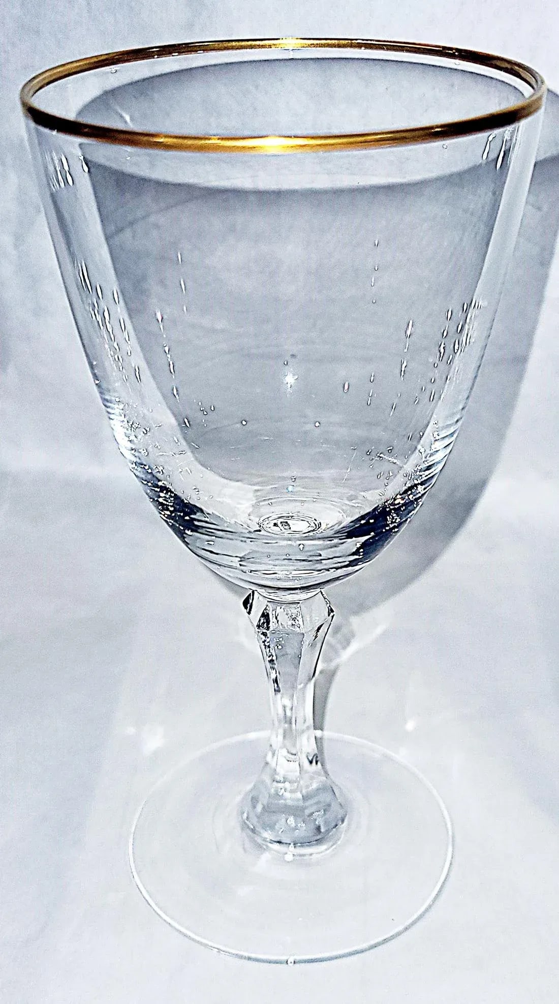 1970s Lenox Stem Wine Glasses Mansfield Gold, Assmebled Set of 10 - 10