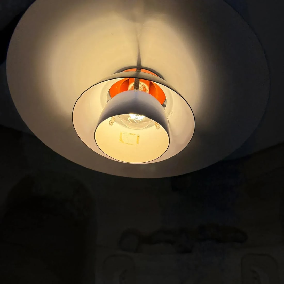 Louis Poulsen Ph4 Poul Henningsen Lamp Pendant Chandelier MCM Scandinavian - 3