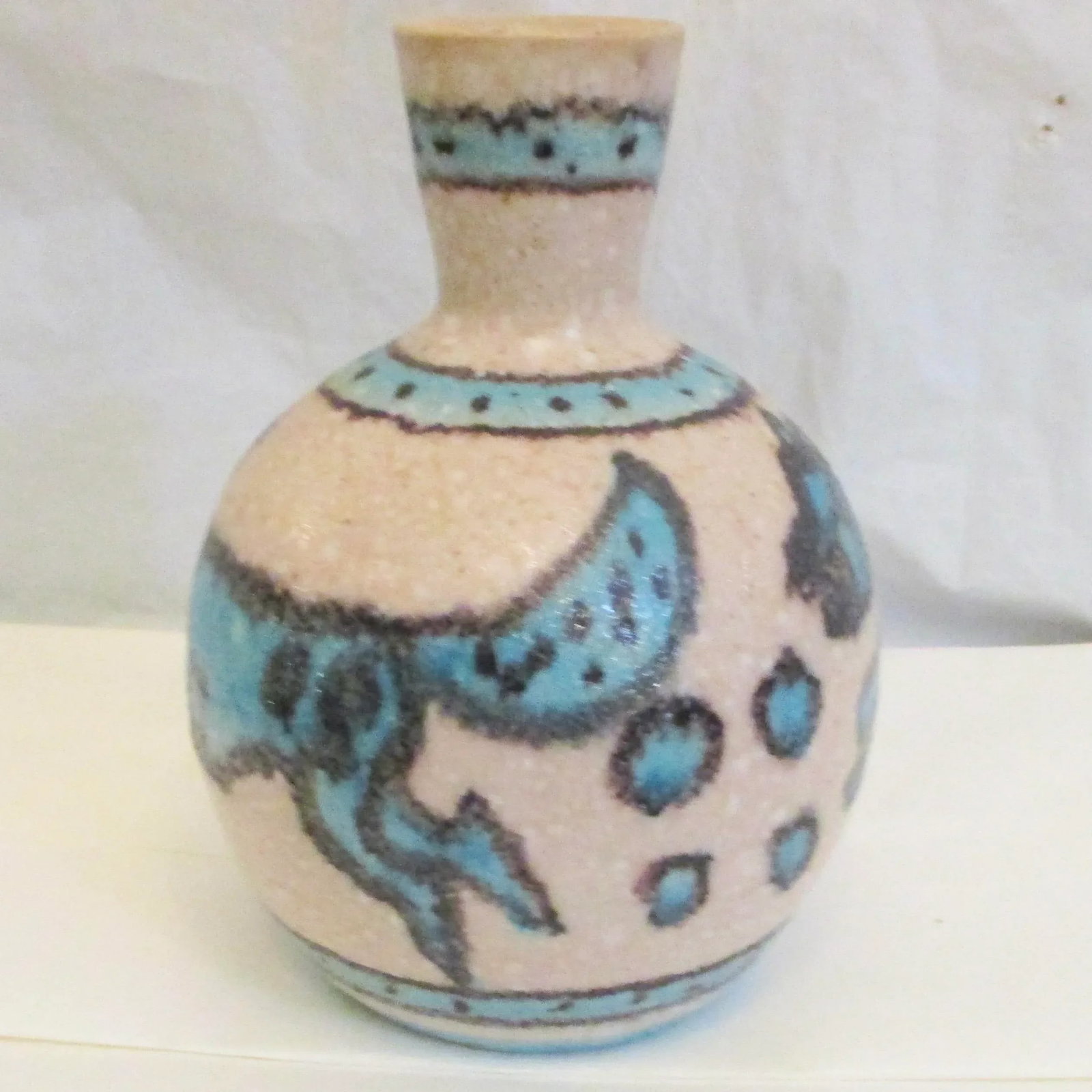 Guido Gambone Hound Chases Fox Vase 50s - 3