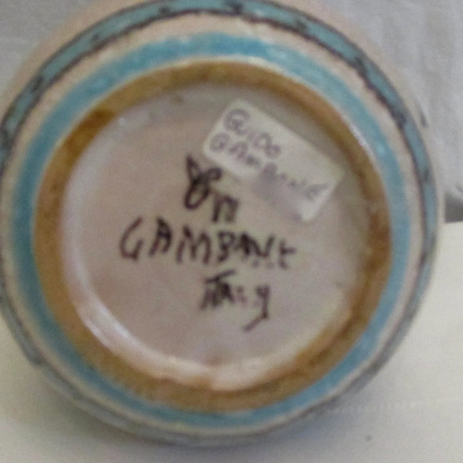 Guido Gambone Hound Chases Fox Vase 50s - 4