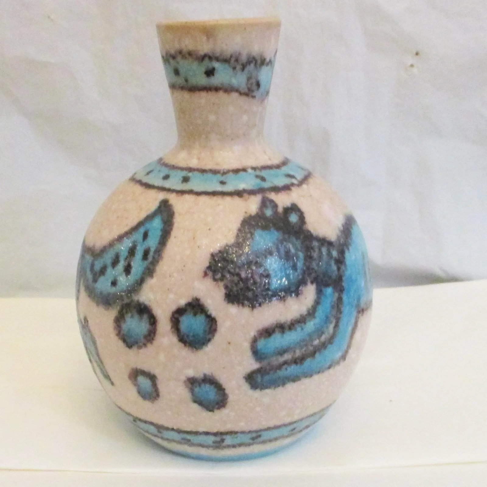 Guido Gambone Hound Chases Fox Vase 50s - 5