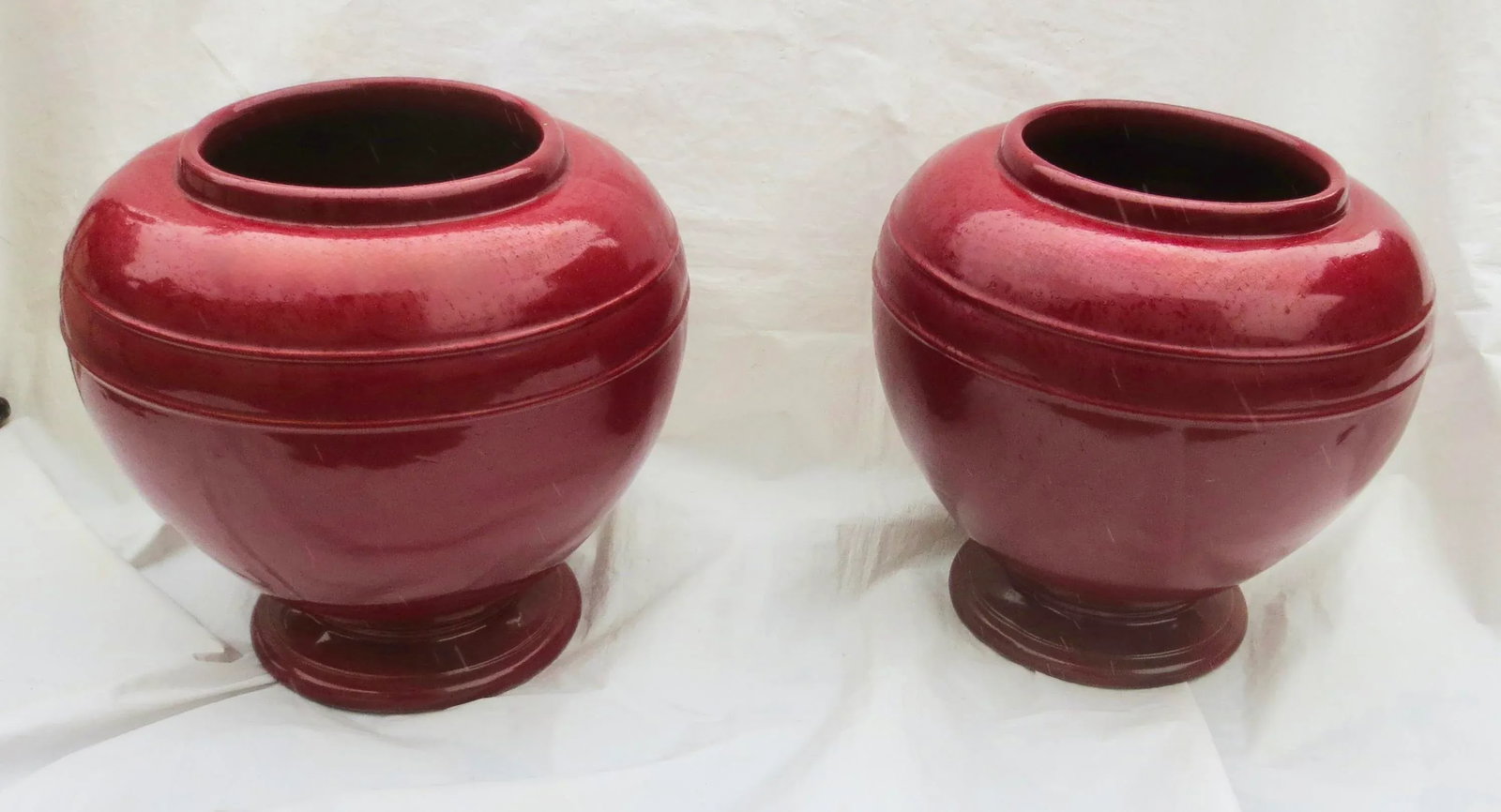 Massive Pair of Robinson Ransbottom Pottery Jardenieres - Pair of 2 - 2