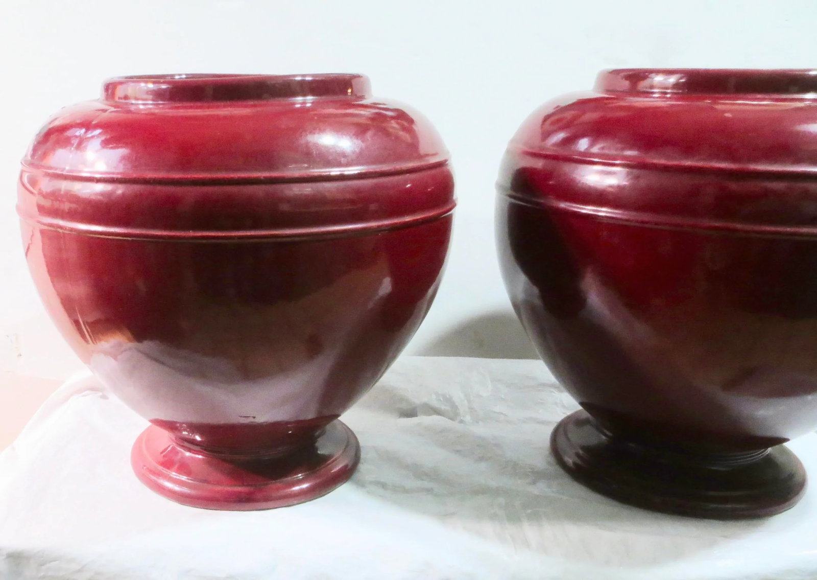 Massive Pair of Robinson Ransbottom Pottery Jardenieres - Pair of 2 - 6