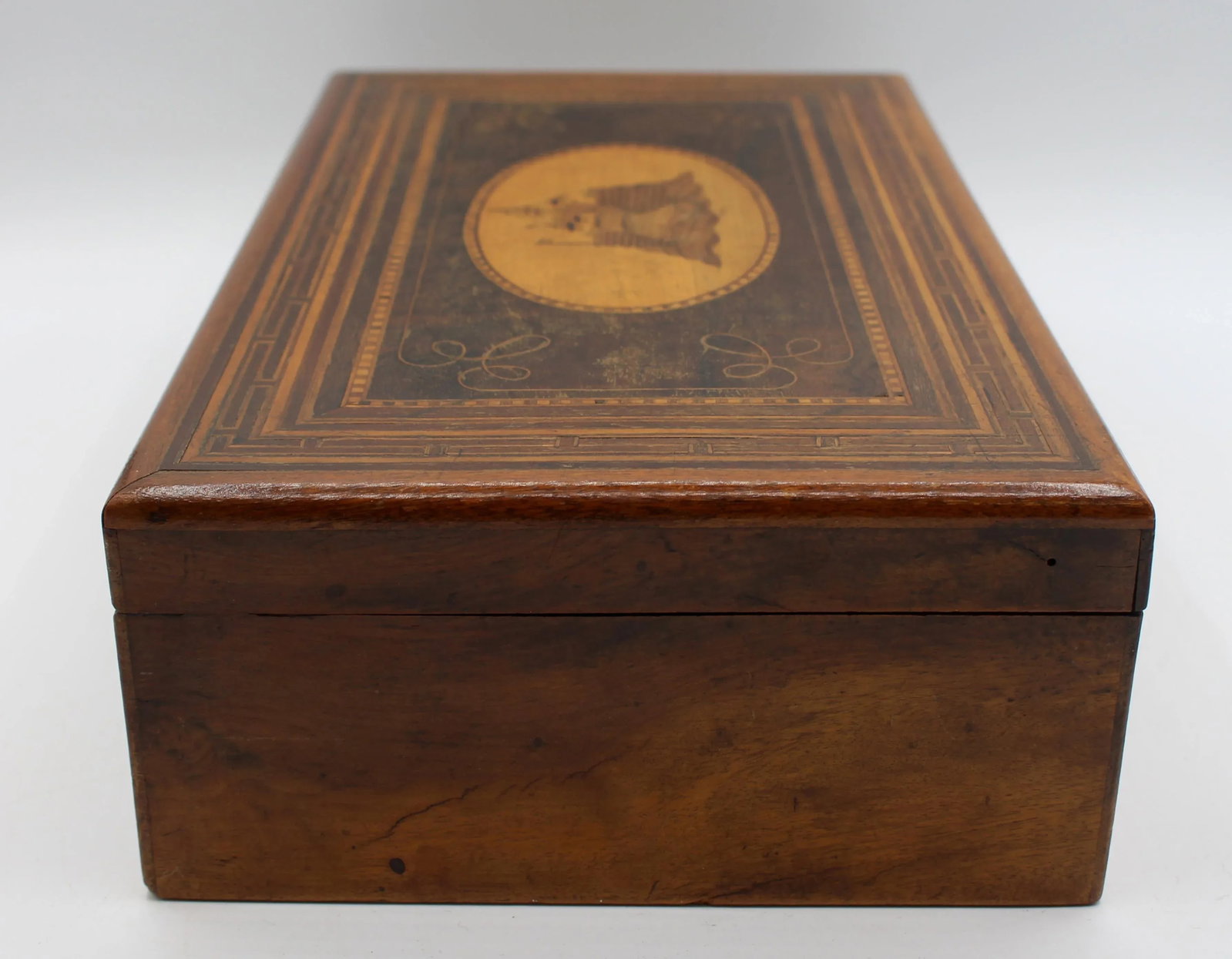 C. 1870 English "Trinity House" Sewing Work Box - 4