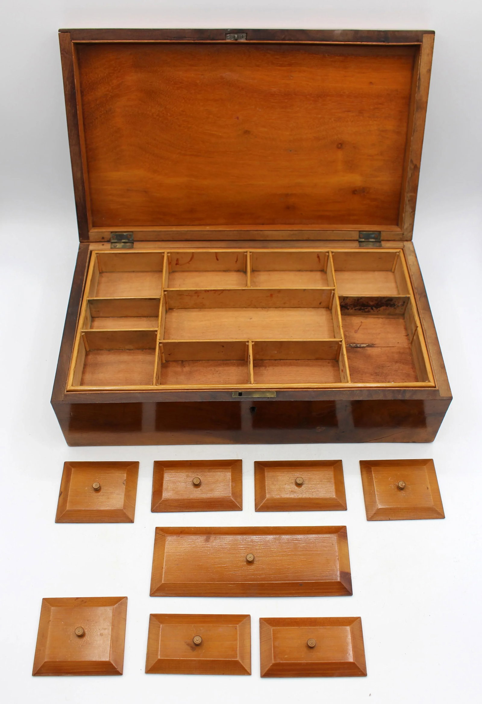 C. 1870 English "Trinity House" Sewing Work Box - 7