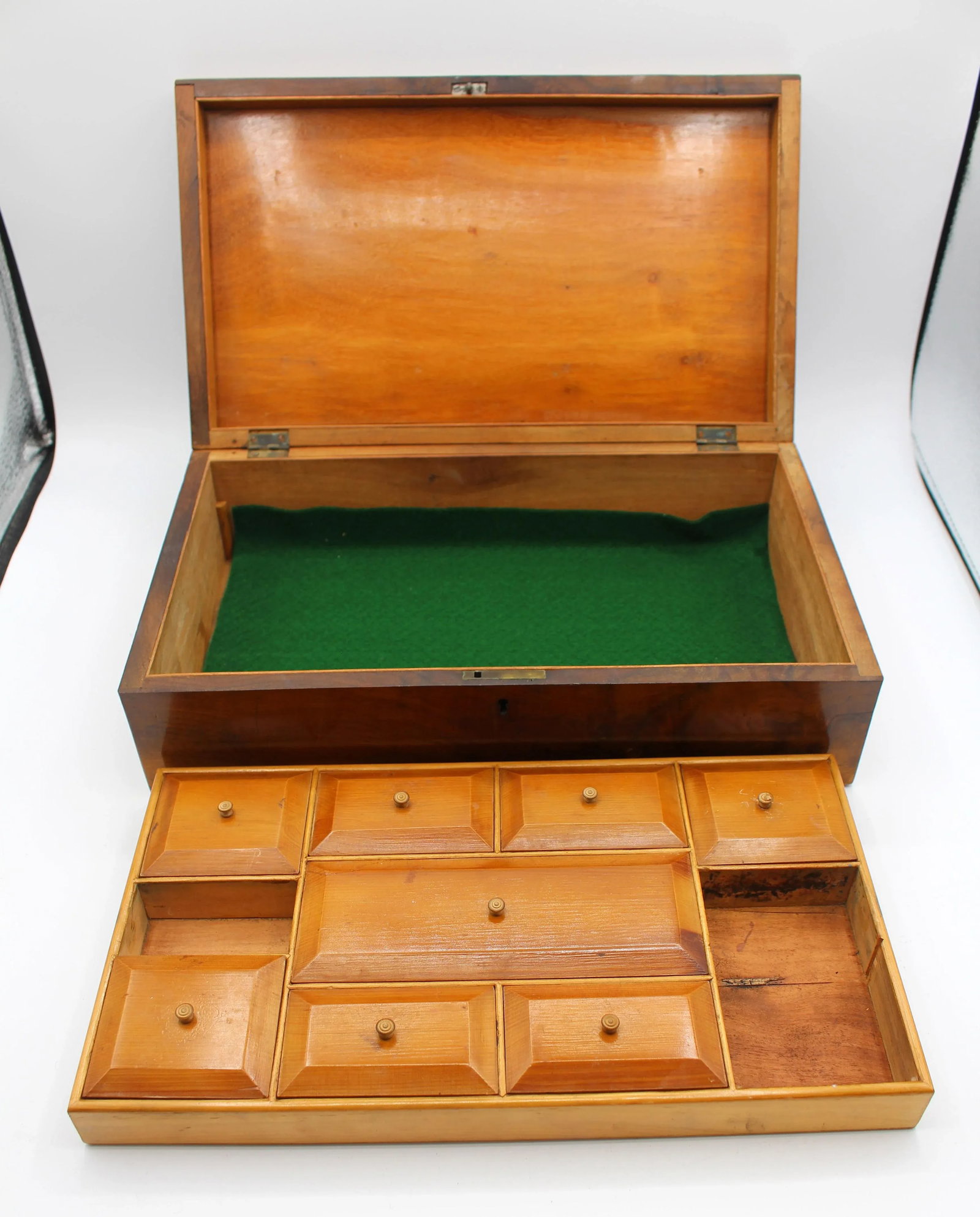 C. 1870 English "Trinity House" Sewing Work Box - 8