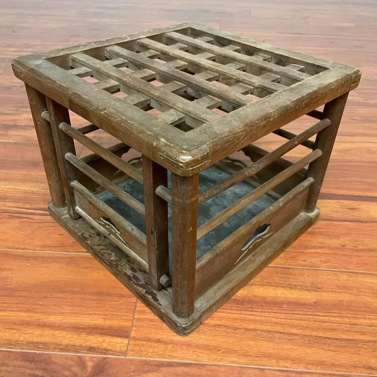 Japanese Vintage Wood Kotatsu Table - 2