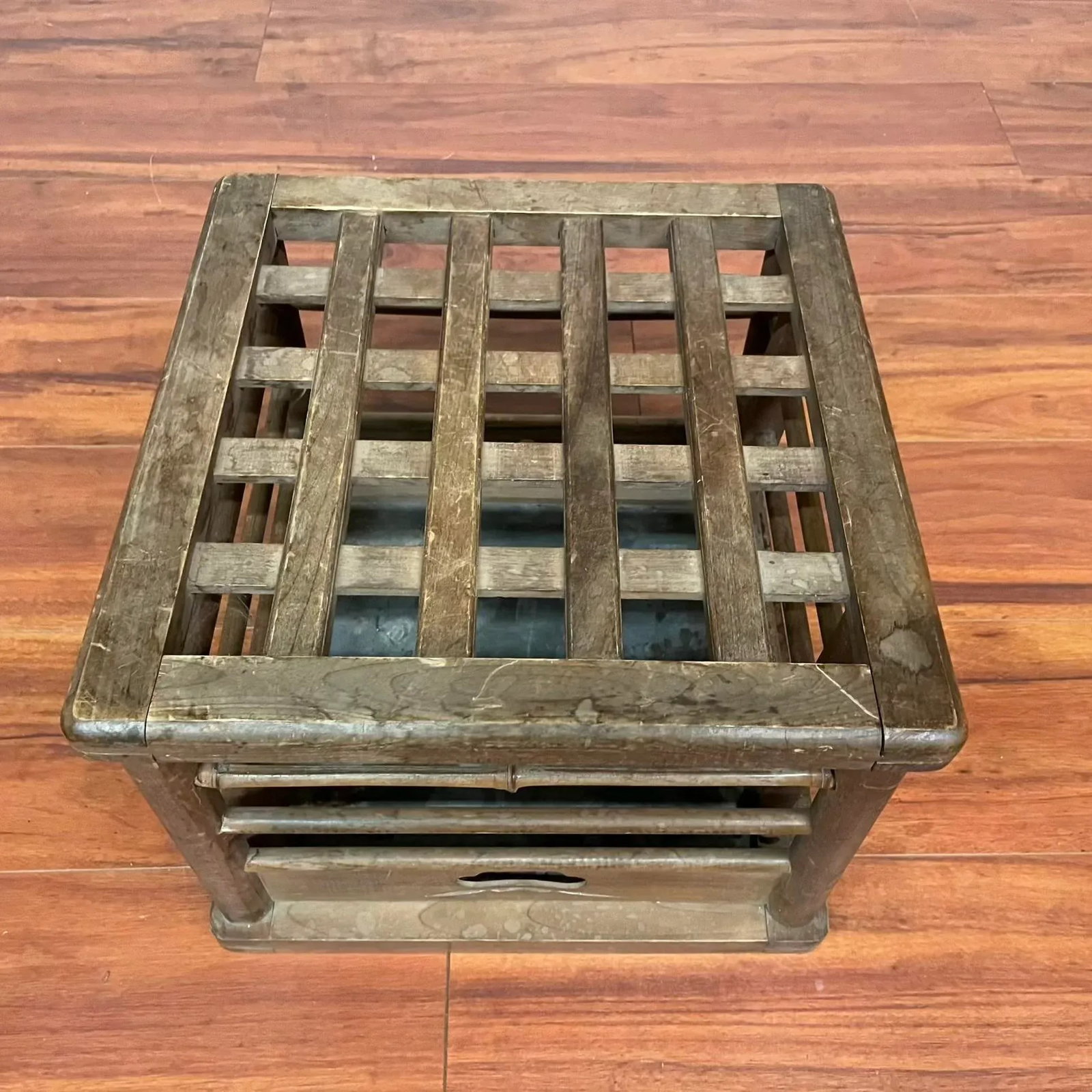 Japanese Vintage Wood Kotatsu Table - 7