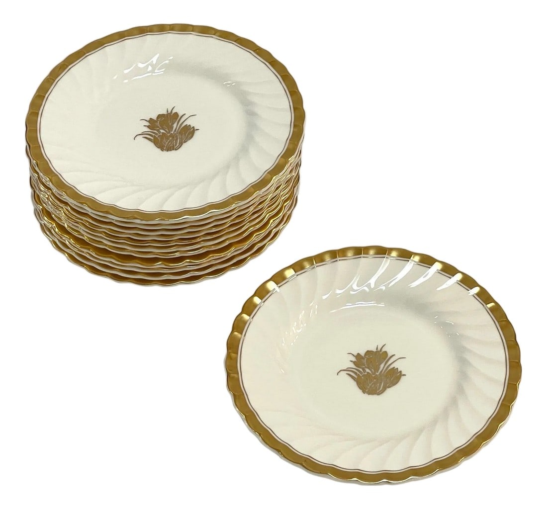 Set of 12 Mintons "šÃ„Ã²Gold Crocus"šÃ„Ã´ Bread (1 of 6)