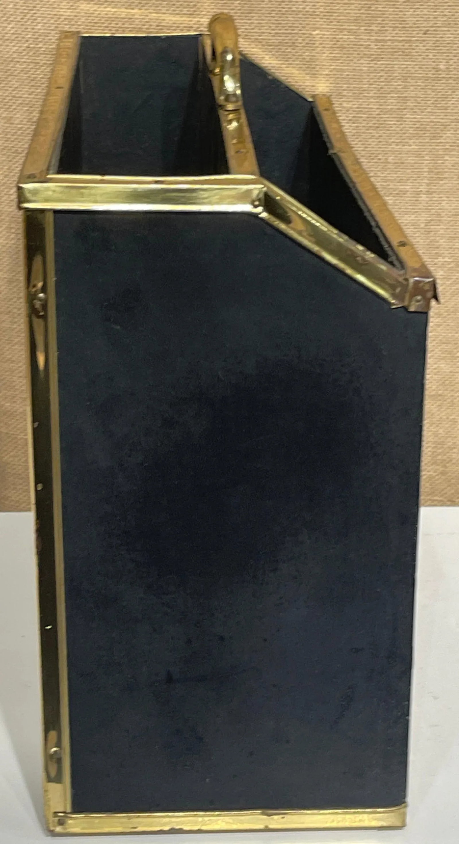 Thos. Blakemore Ltd. English Regency Style Brass & Leather Horse Document Stand - 3
