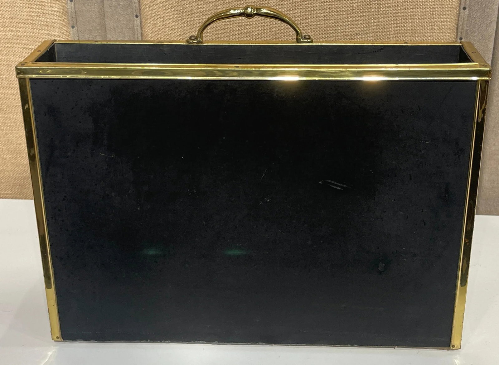 Thos. Blakemore Ltd. English Regency Style Brass & Leather Horse Document Stand - 4