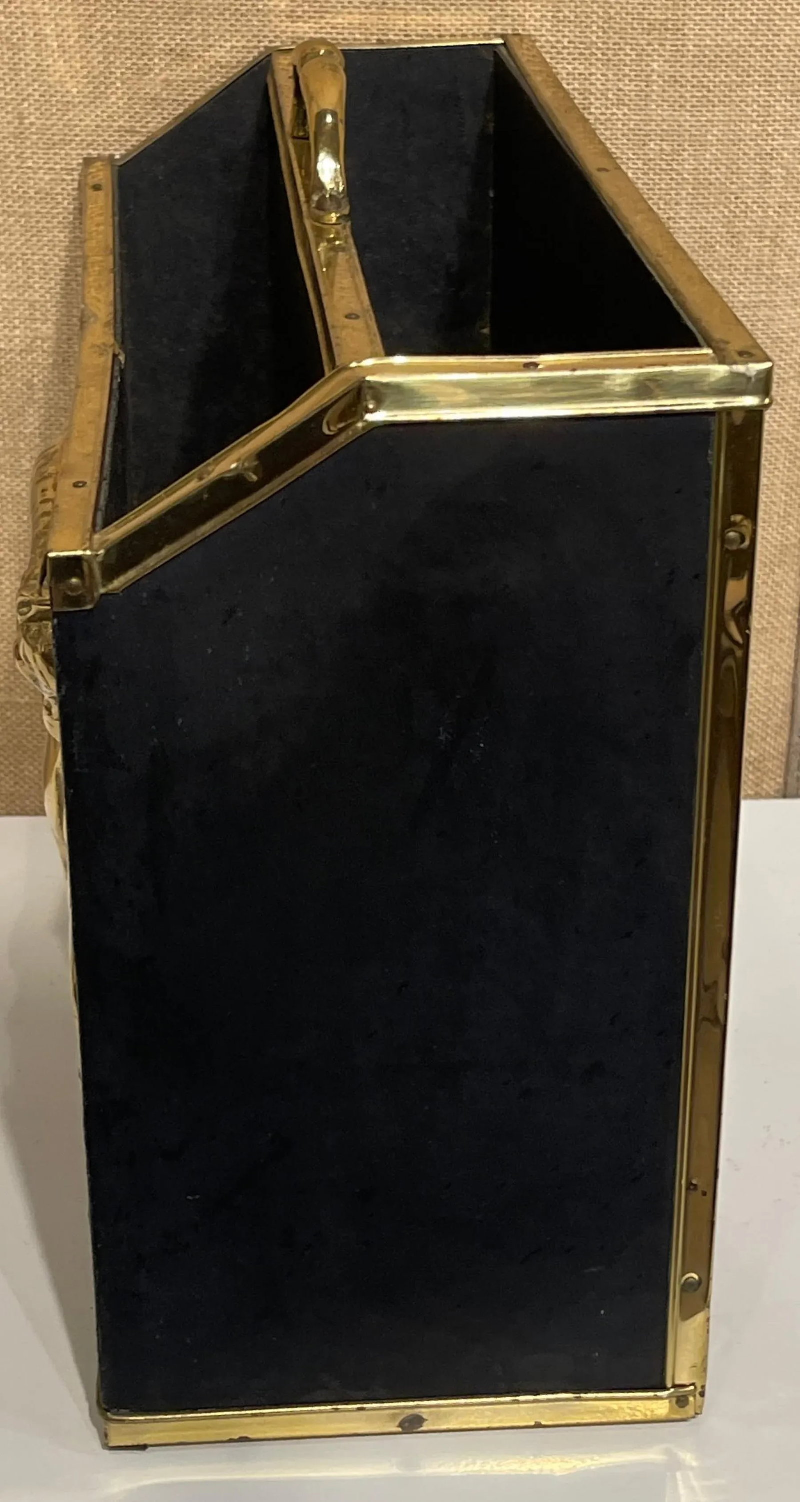 Thos. Blakemore Ltd. English Regency Style Brass & Leather Horse Document Stand - 5