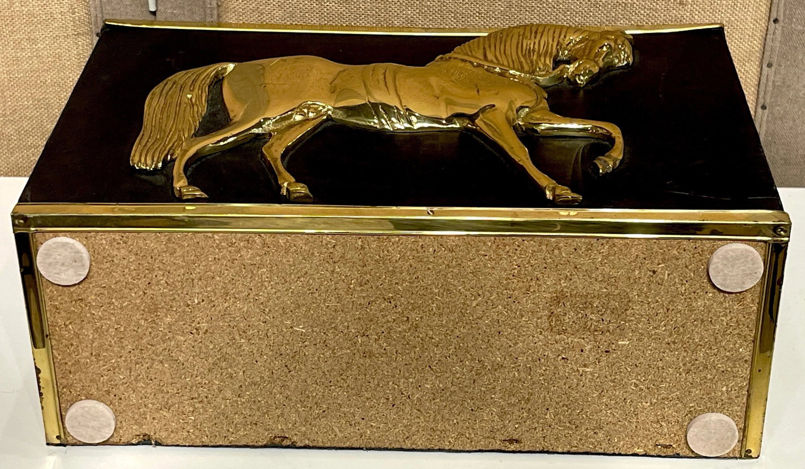 Thos. Blakemore Ltd. English Regency Style Brass & Leather Horse Document Stand - 7