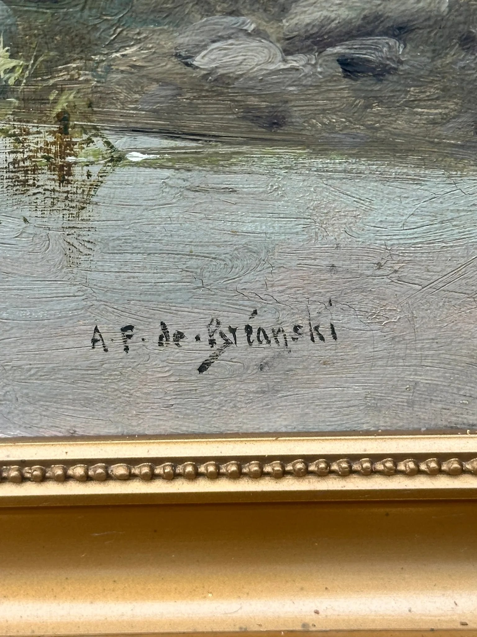 Alfred Fontville De Breanski Jr. (1877-1957) Uk. Original Oil Painting on Canvas - 2