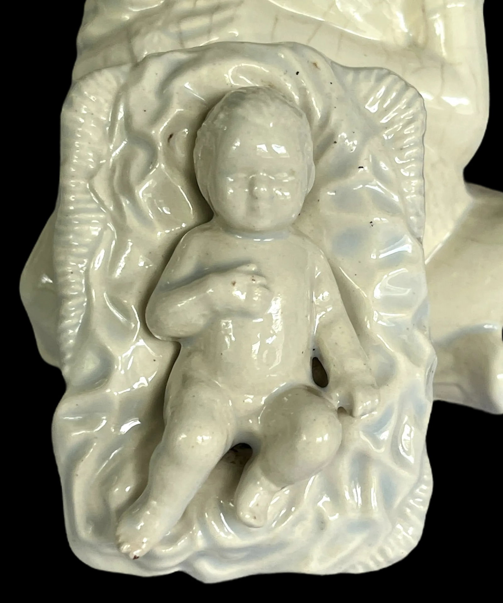 Vintage White Porcelain Nativity Scene Set – 10 Pieces - 5