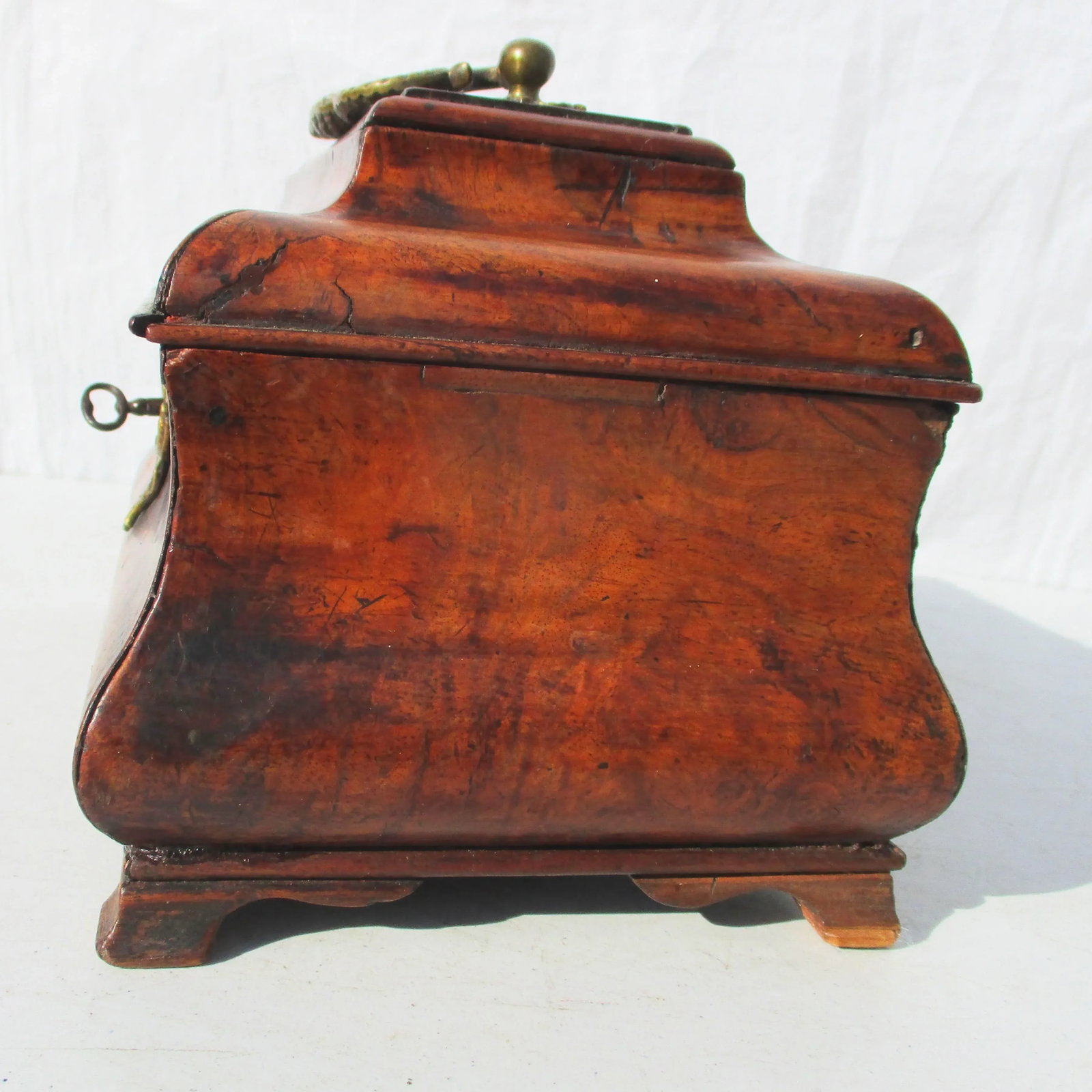 18th Century Dutch Bombay Burl Tea Caddy - 3