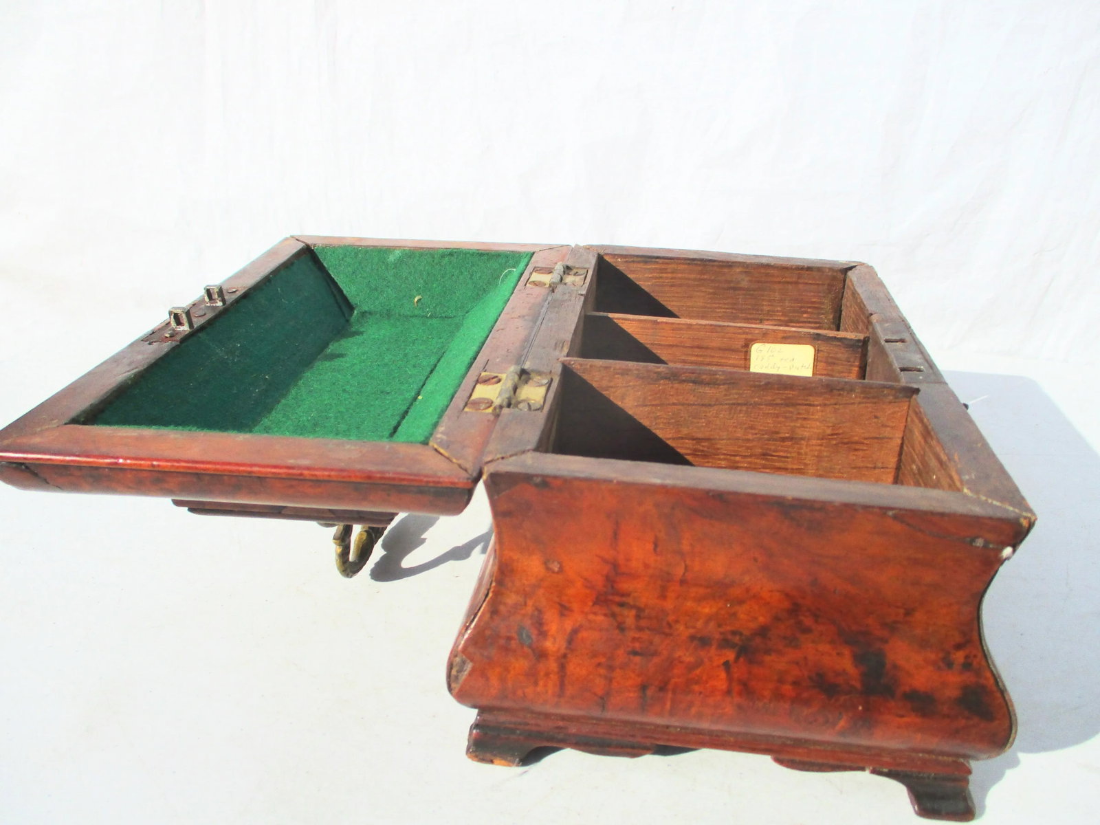 18th Century Dutch Bombay Burl Tea Caddy - 6