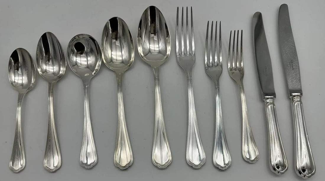 Mid 20th Century Christofle French Silverplate in the Spatours Pattern- 307 Pieces - 6