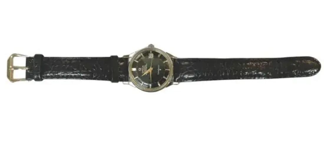 Vintage Omega Black Dial Constellation Watch - 5