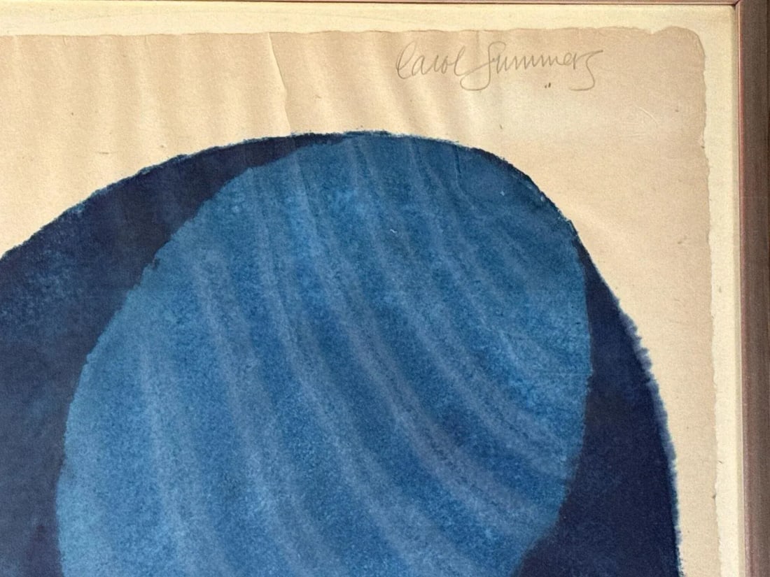 Original Signed Carol Summers "Colle Val D'Elsa" Woodcut, Framed - 4