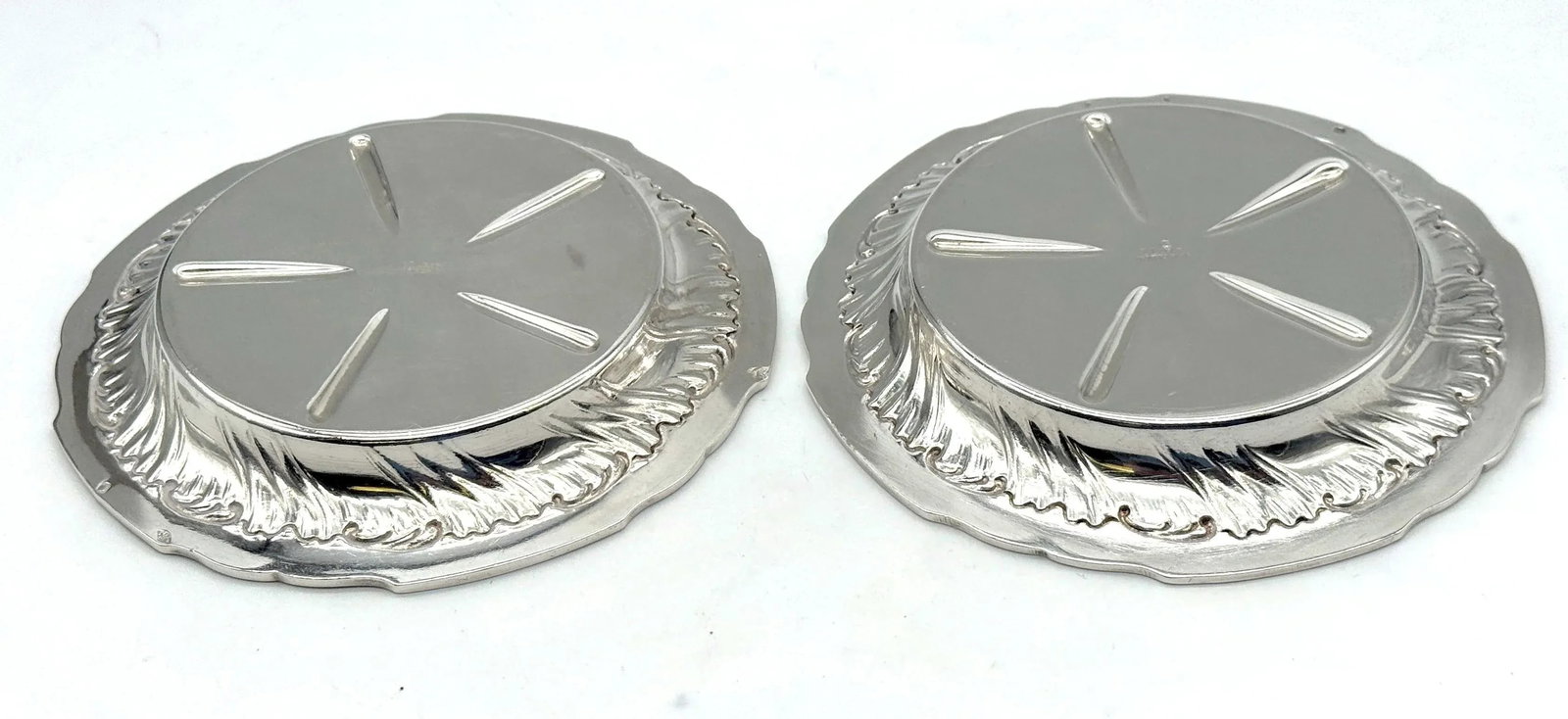Belle Époque French .950 Silver Wine Coasters, L. Lapar, Orfèvre Paris, C. 1880s - 7