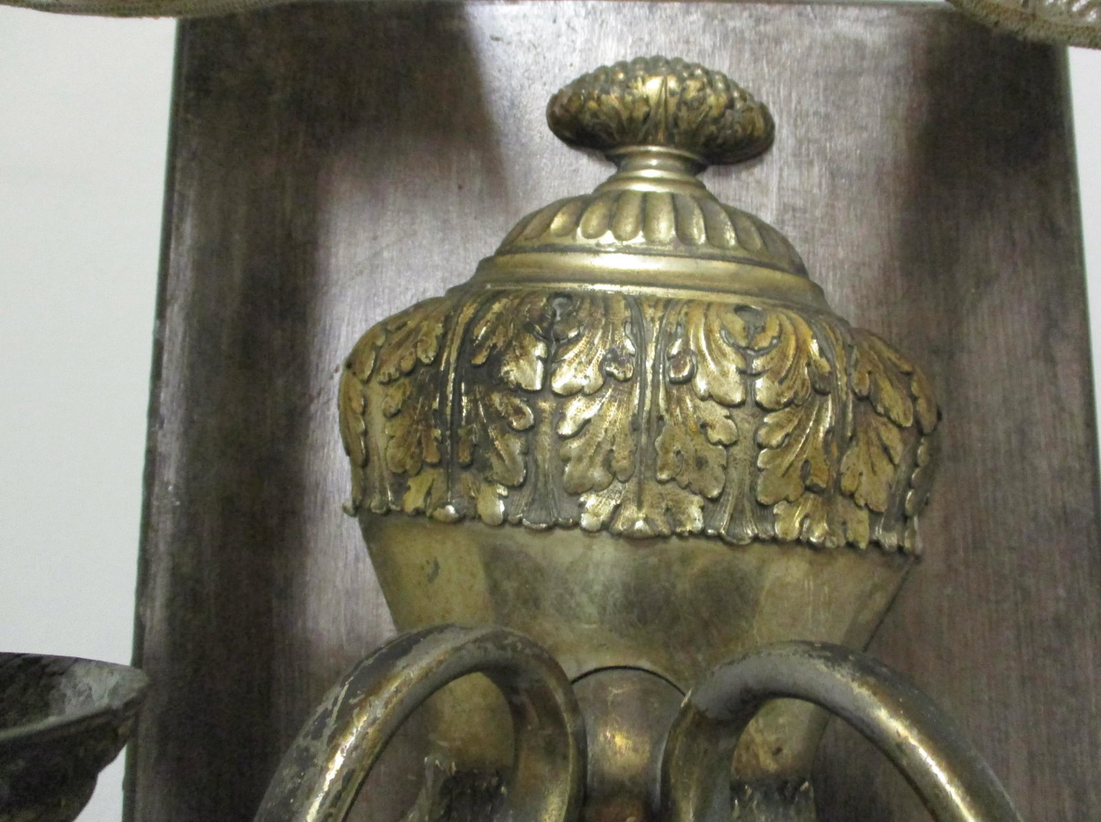 Two Candle Silvered Bronze Sconce. - 4