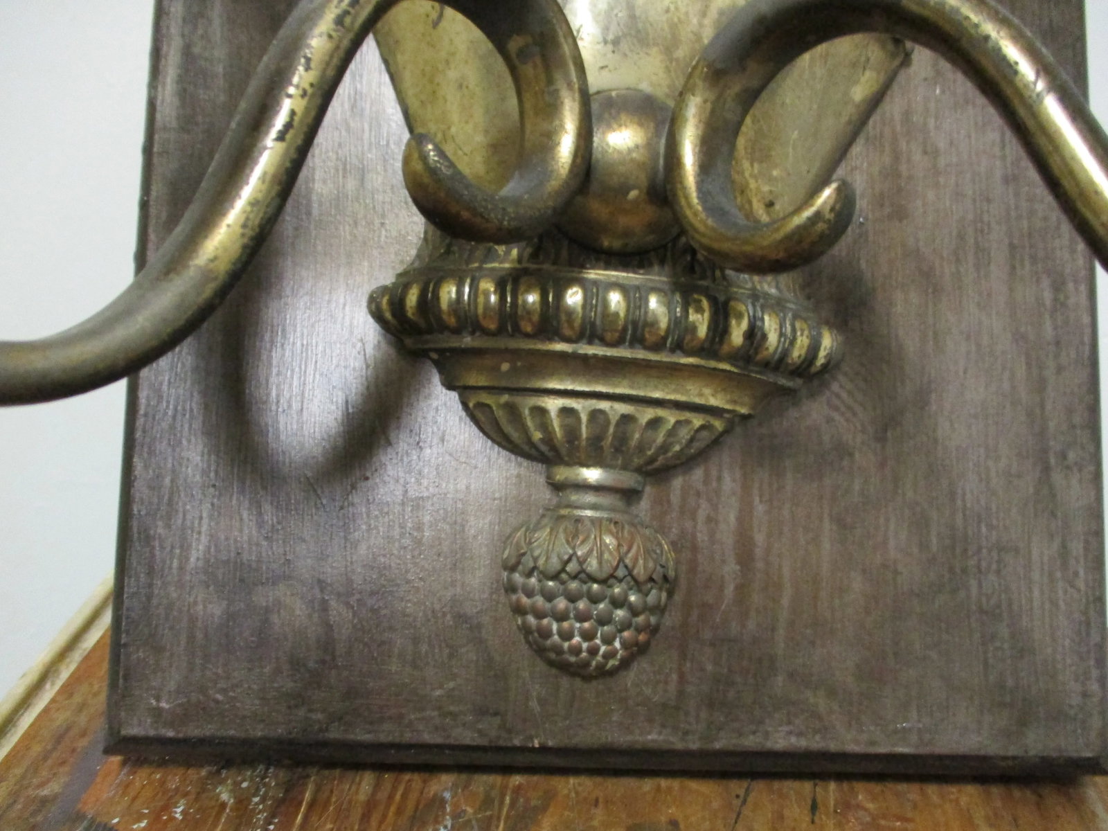 Two Candle Silvered Bronze Sconce. - 5