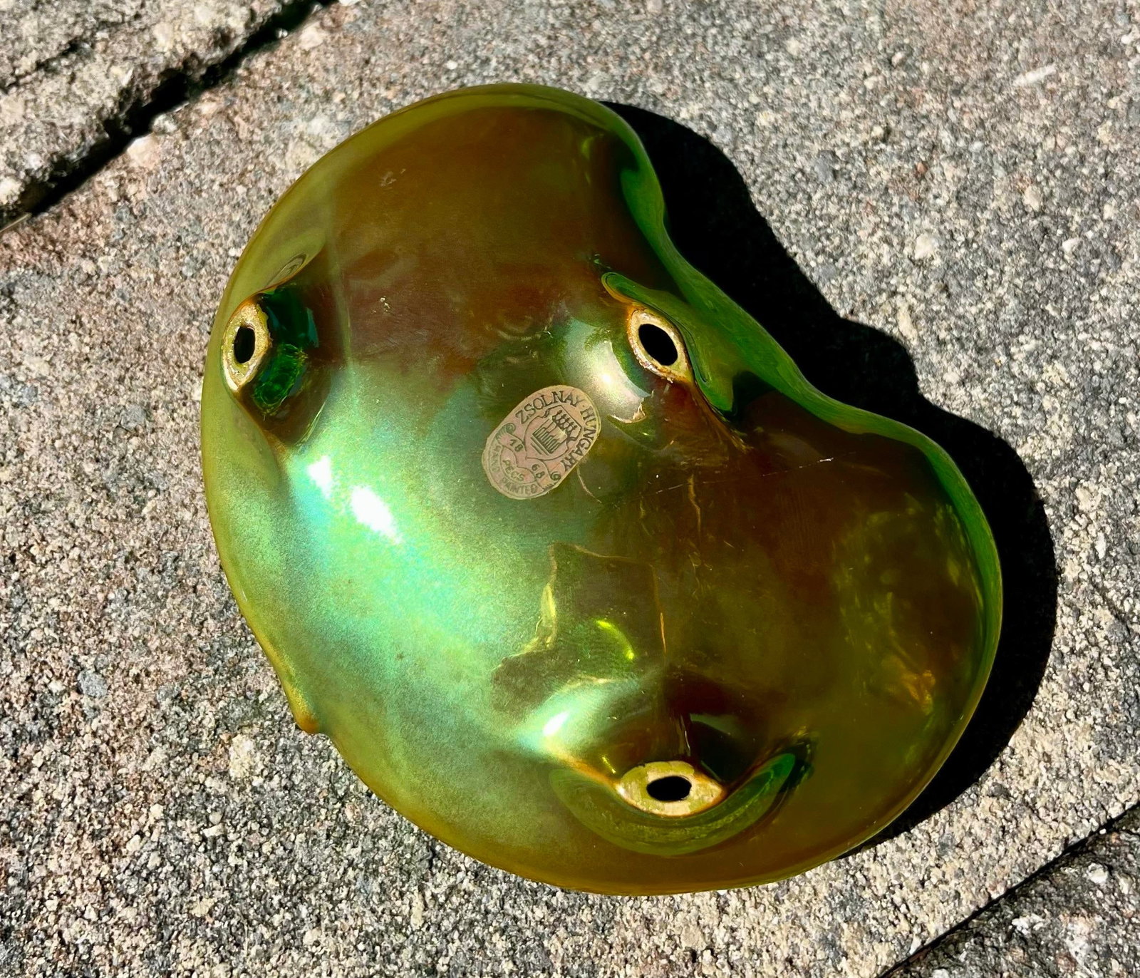 Zsolnay (Hungary) Eosin Shell Trinket Dish - 7