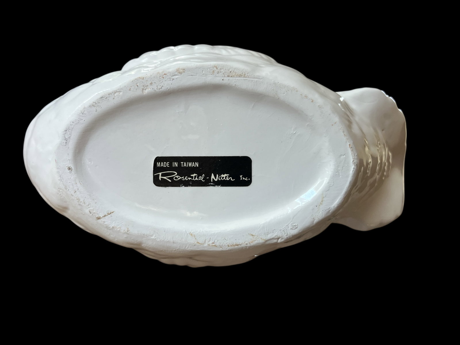 1960s Rosenthal Netter Porcelain White Majolica Swan Planter Cachepot - 6