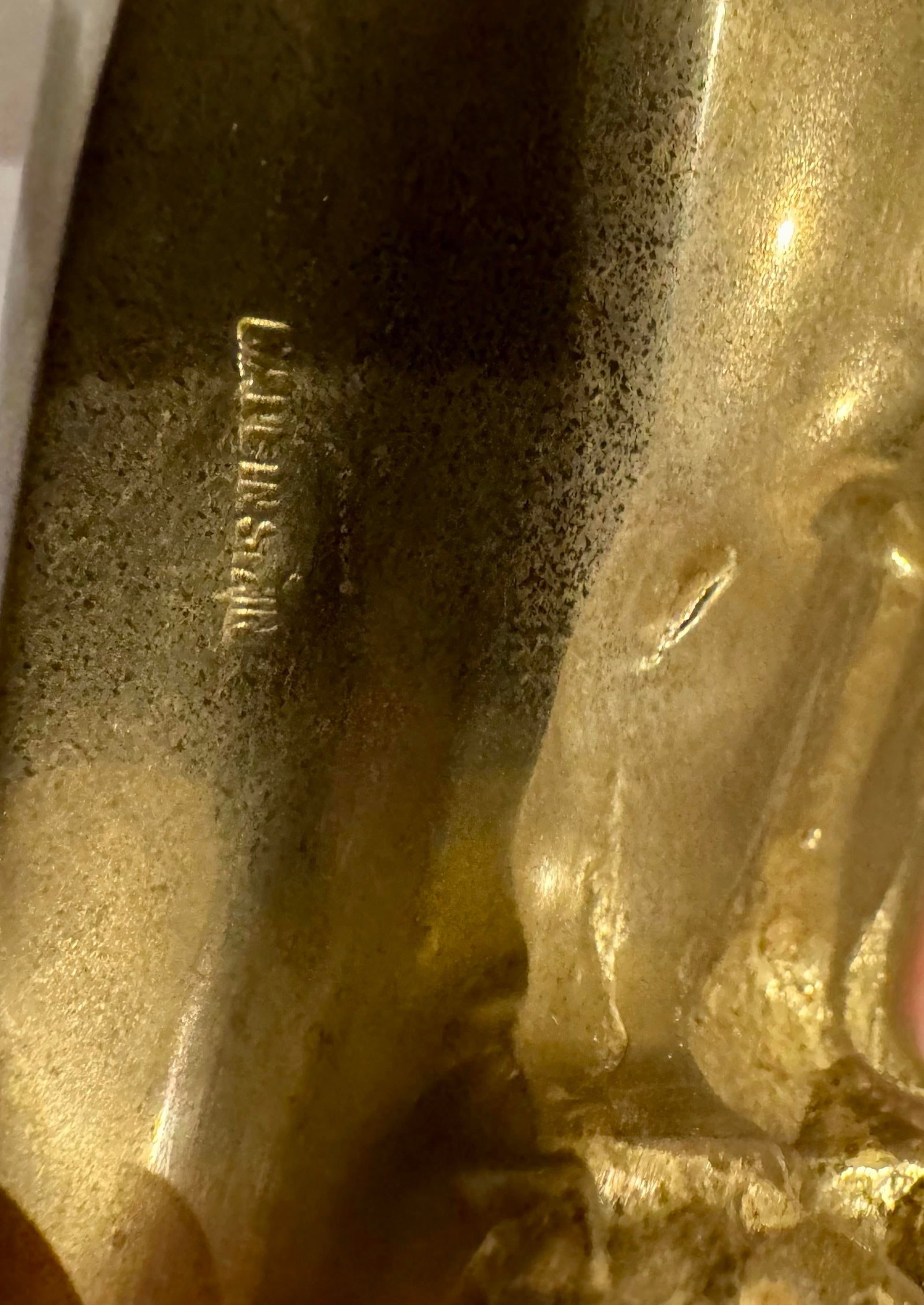 Sarreid Brass Bird/Falcon Sculpture on Brass Base - 8