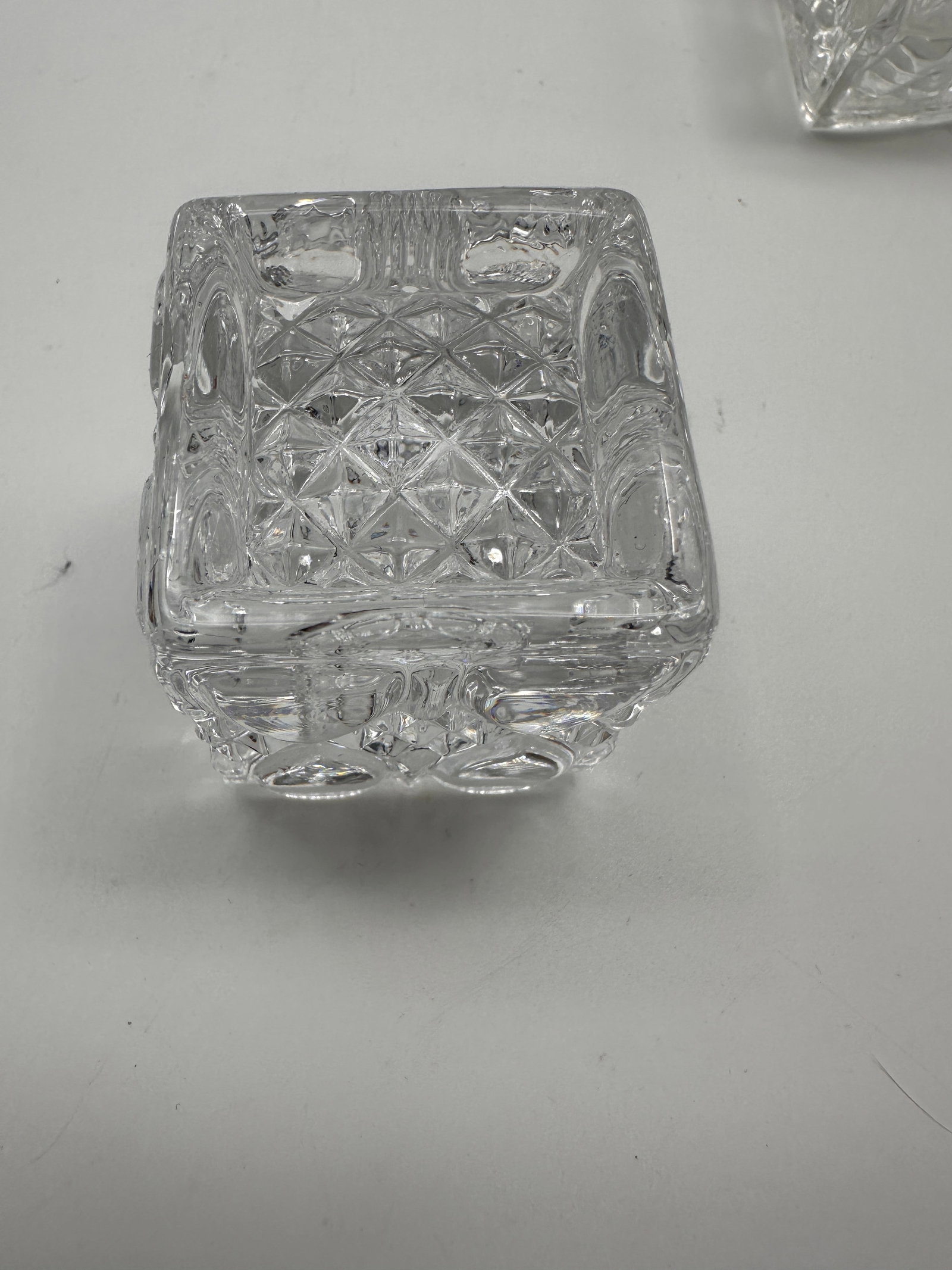 1960s Six Piece Val St Lambert Glass Table Centerpiece. Original Box. 20th Century - 3