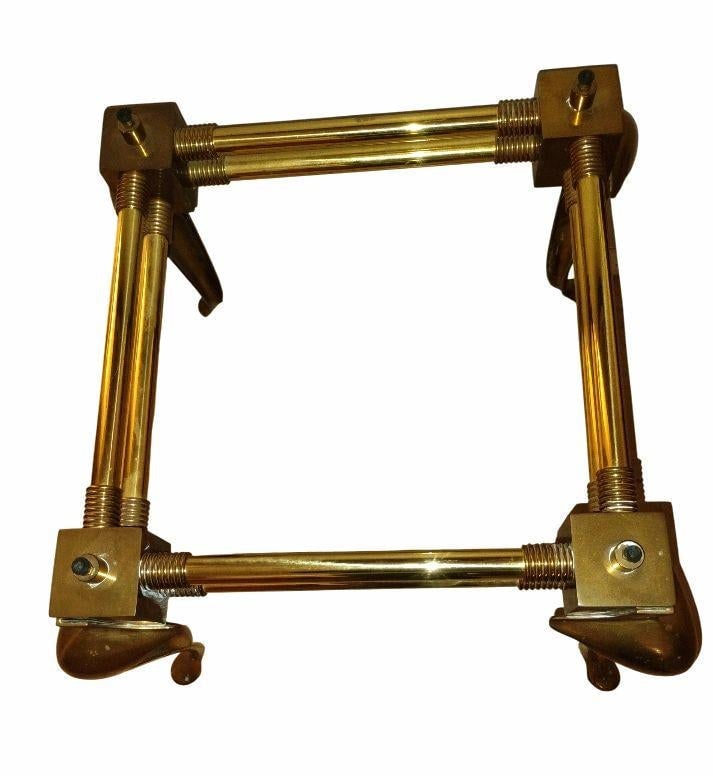 Exquisite 1960 Vintage Brass and Glass Table in the Sophisticated Hollywood Regency Style by LaBarge - 9