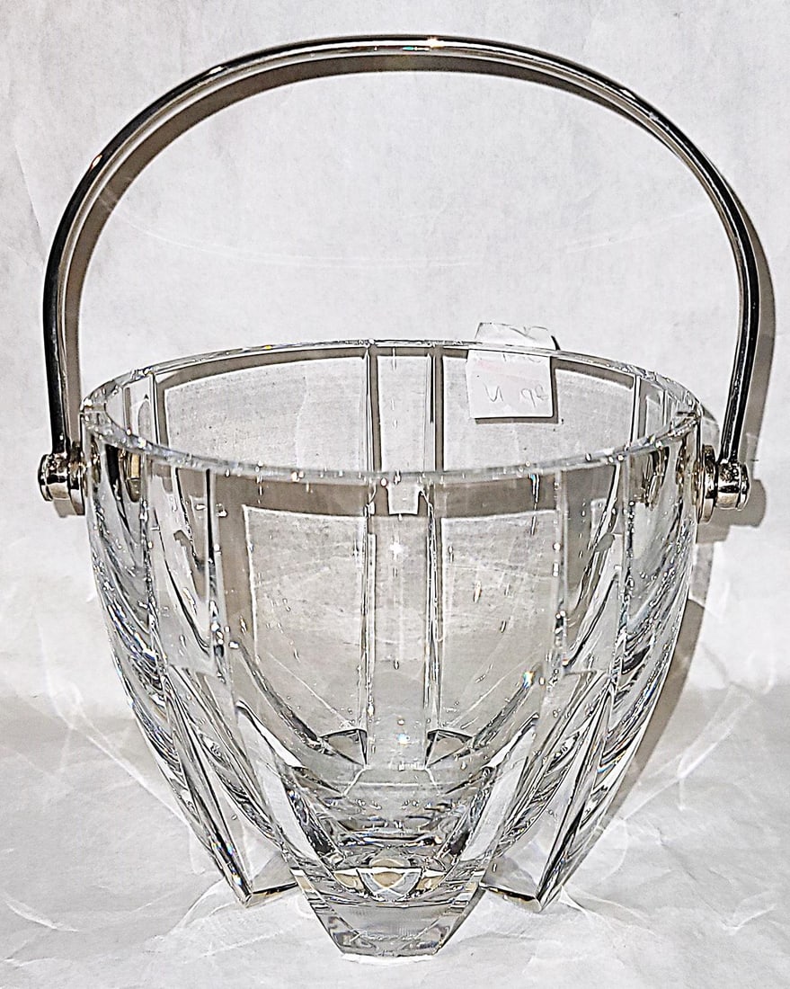 1990s Baccarat Neptune Crystal Ice Bucket - 2