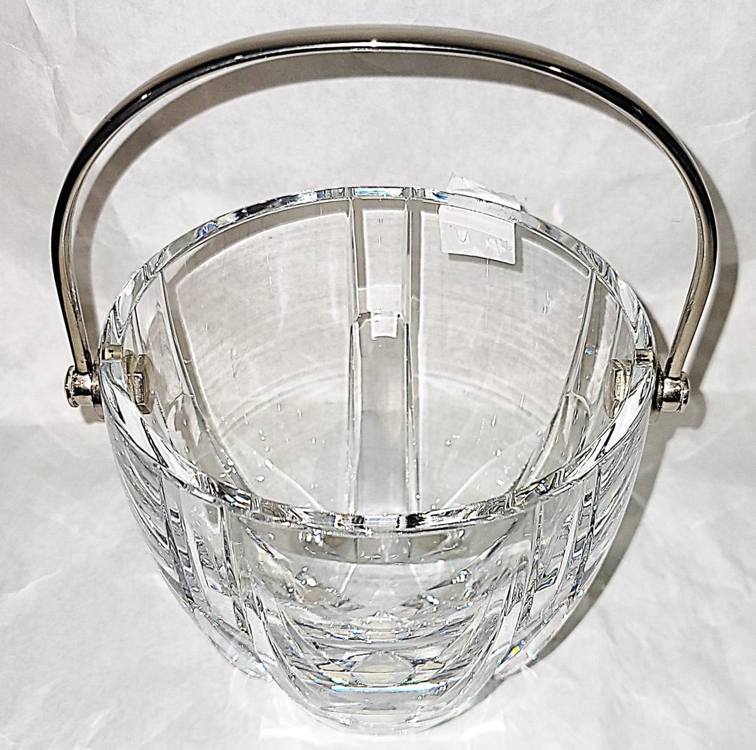 1990s Baccarat Neptune Crystal Ice Bucket - 4