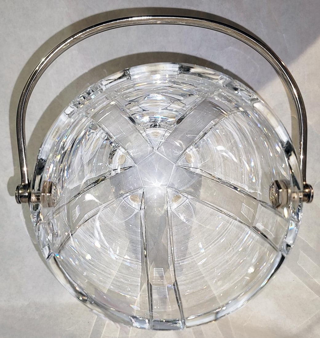 1990s Baccarat Neptune Crystal Ice Bucket - 5